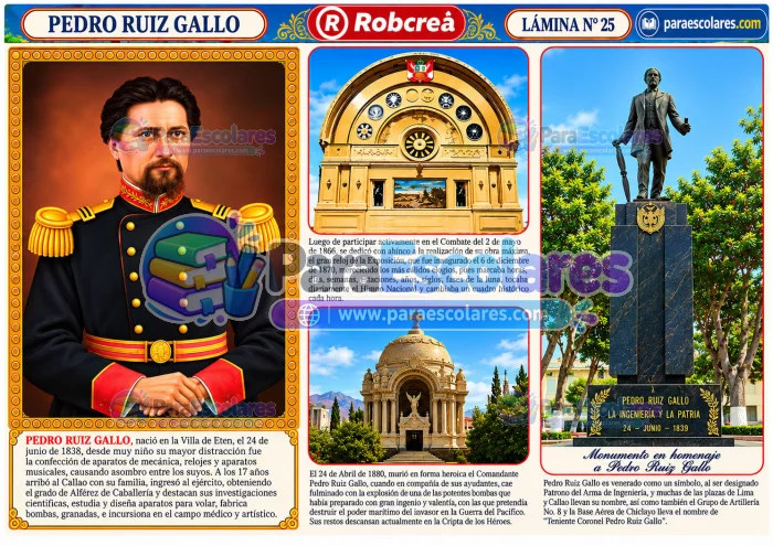 Lamina Educativa De Pedro Ruiz Gallo